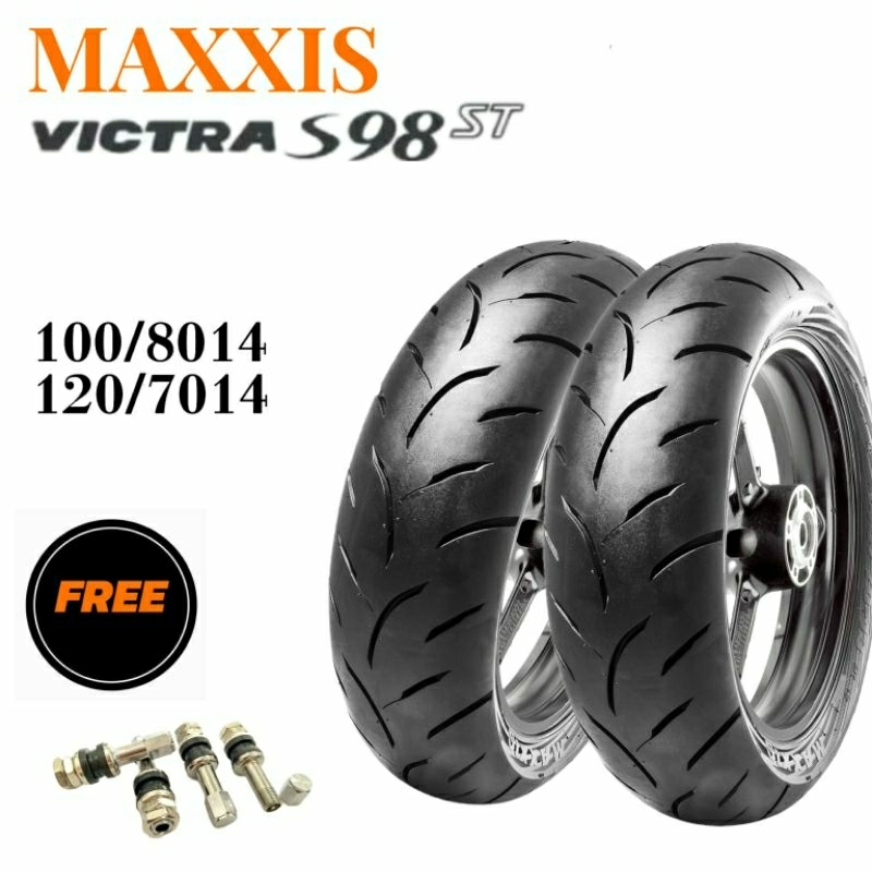 Paket Ban Luar Maxxis TL 100/8014 & 120/7014 Motor PCX 150, Vario 160
