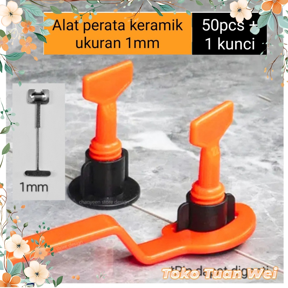 Reuseable Tile Leveling - alat perata keramik pemberi jarak ubin keramik granit nat spacer alat bant