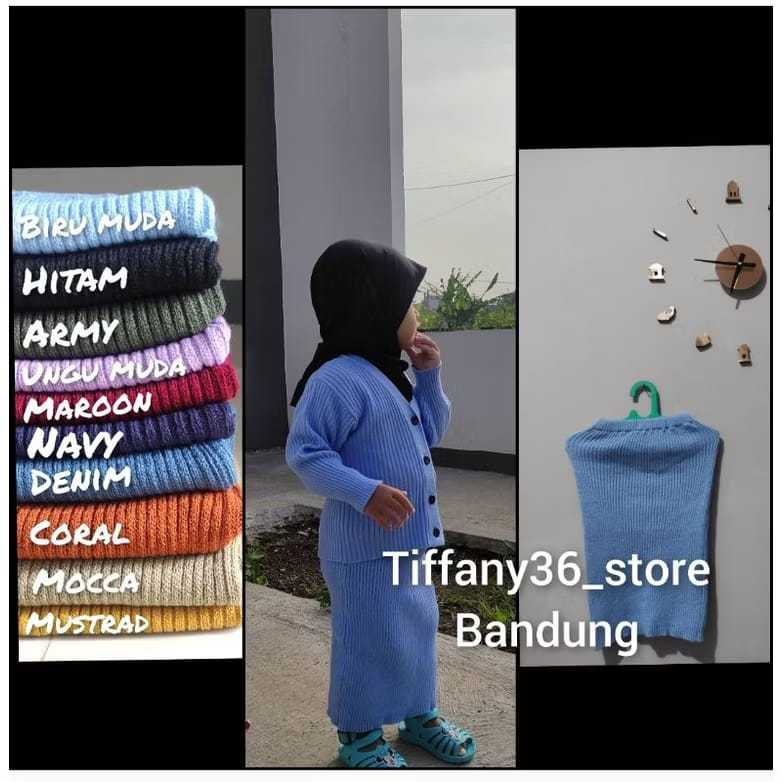 Rok span anak rajut / Rok rajut anak 1-6 tahun korean style