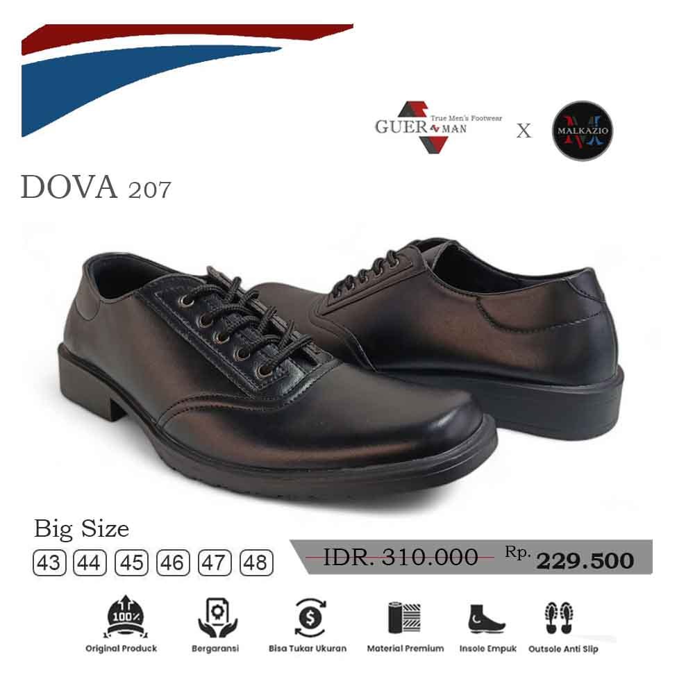 Sepatu Pantofel Pria Dova 207 Oxford Black - Big Size 44 45 46 47 48