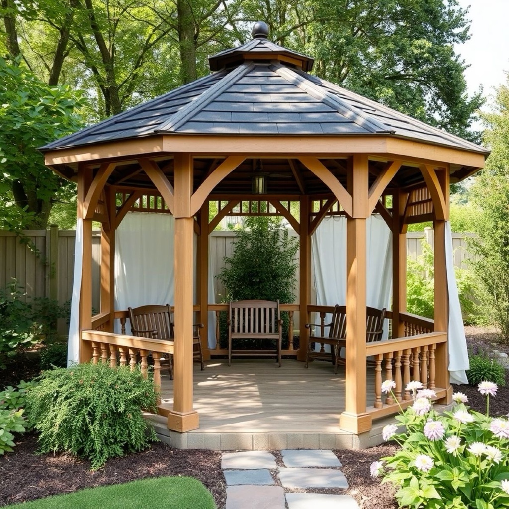 gazebo kayu jati | gazebo minimalis | saung gazebo jepara