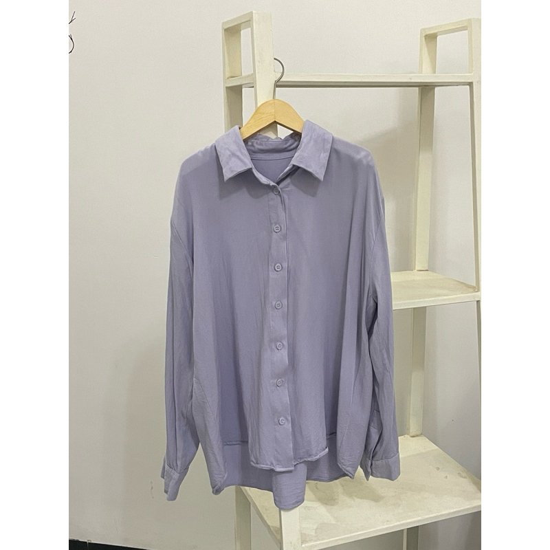 kemeja soft blue