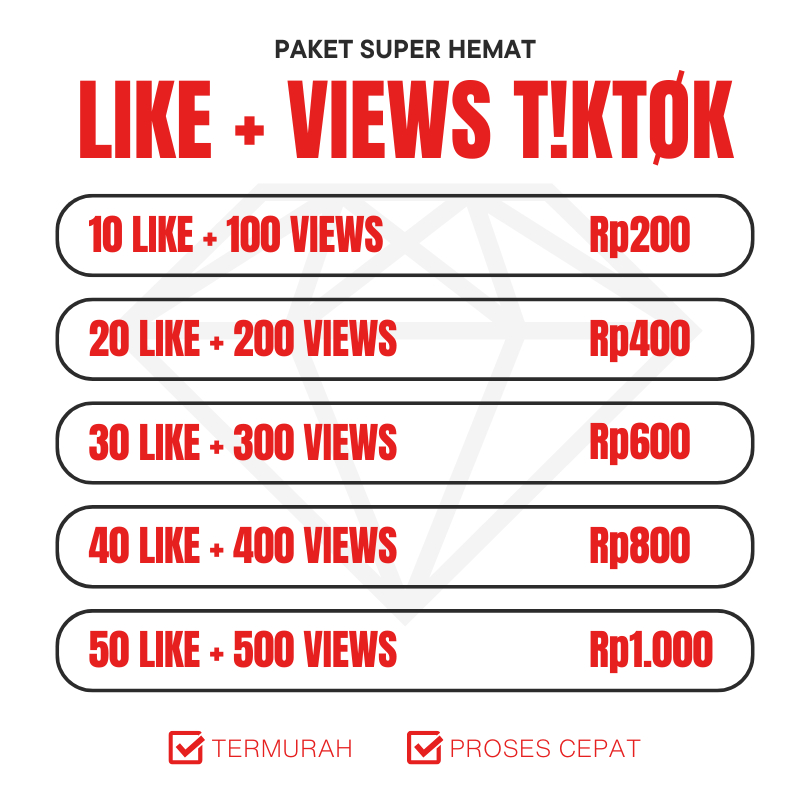 Like Tiktok Permanen Like TT Bergaransi Murah