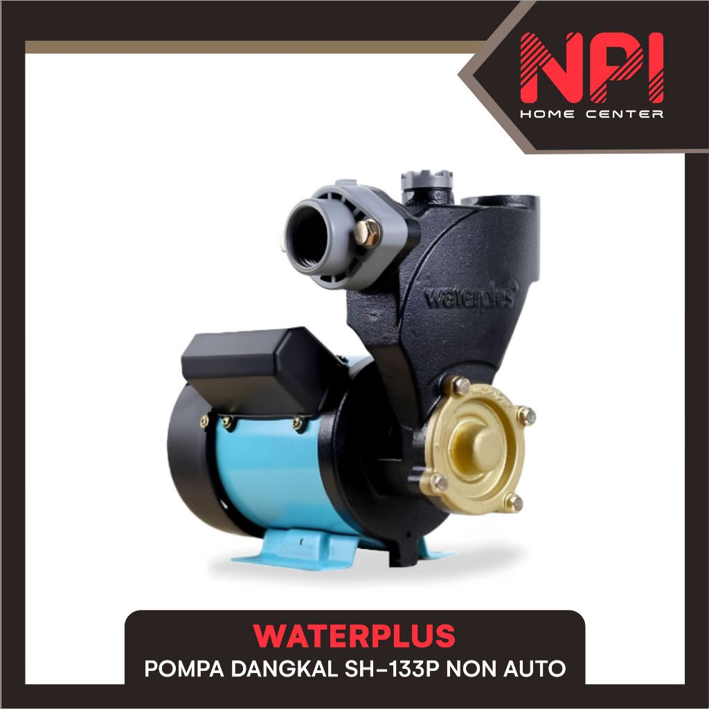 Waterplus - Pompa Air / Jet Pump Sumur Dangkal Sh 133 P / 133P / Sh133P