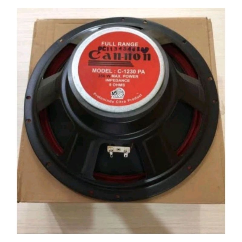 Speaker 12 Inch Cannon 1230 PA 350 Watt Full Range Original