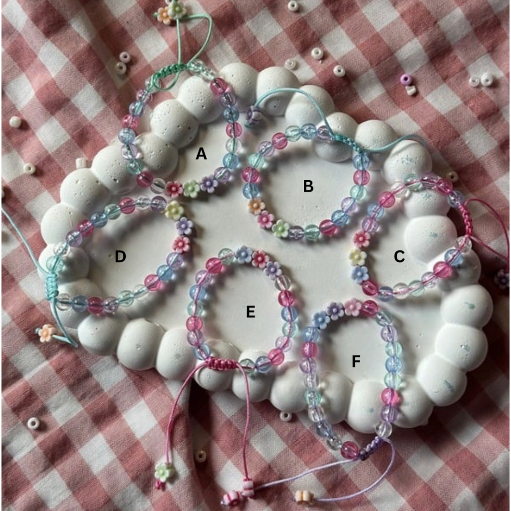 Gelang Anak Bunga Kristal Camperniq Manik-manik Aesthetic