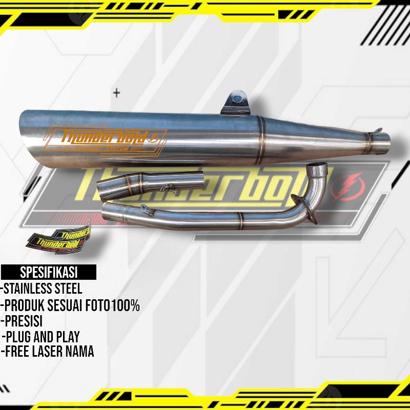 KNALPOT STANDAR RACING BEBEK HONDA KARISMA SUPRA X 125 DLL