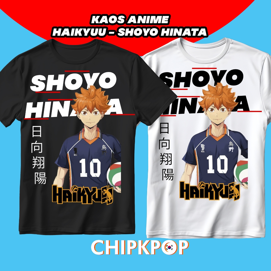 [PAKET SET] KAOS SHOYO HINATA HAIKYUU VOLEY BALL ANIME KAOS I KAOS ANIME HAIKYUU I PHOTOCARD HAIKYUU