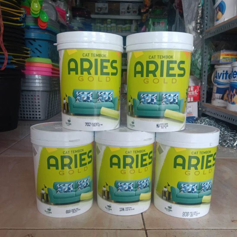 CAT TEMBOK ARIES GOLD 1KG