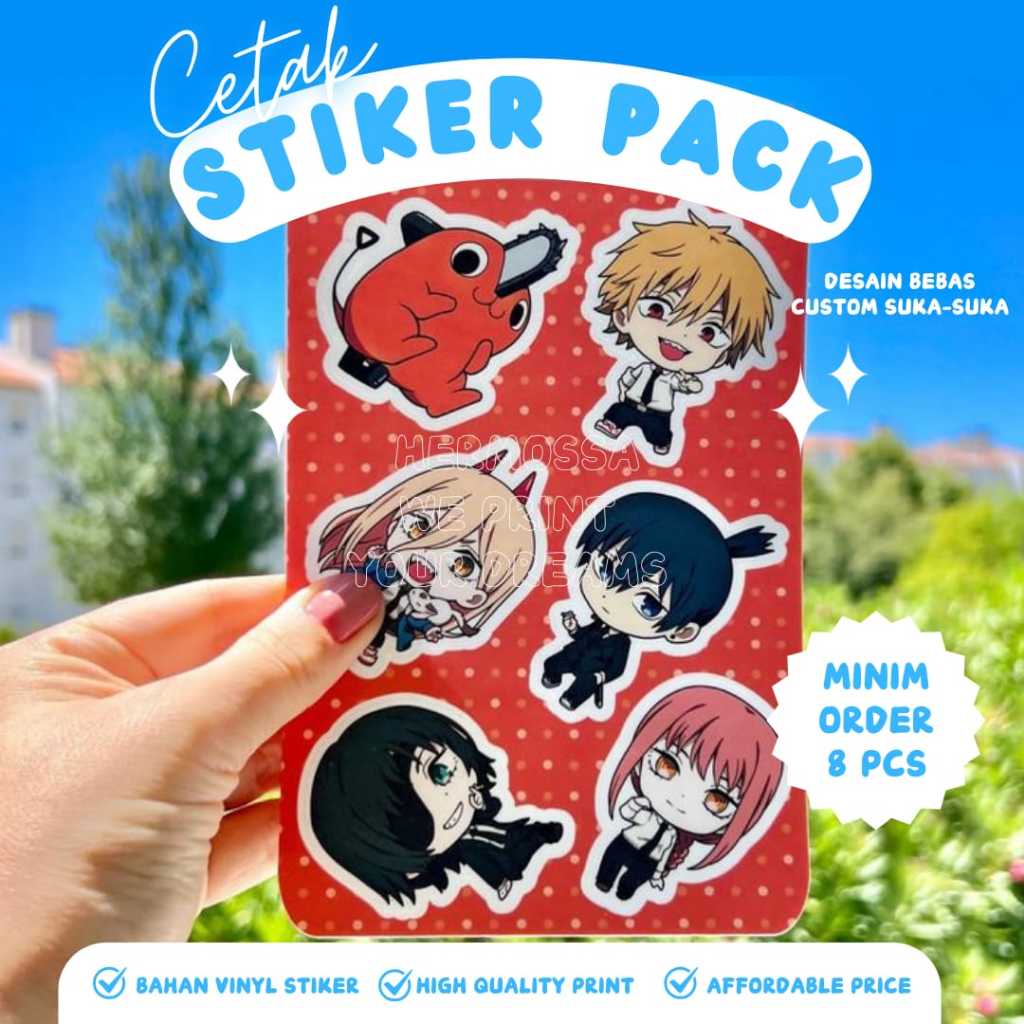 

CETAK STIKER PACK STIKER SHEET FULL CUSTOM | Print Only/Kiss Cut