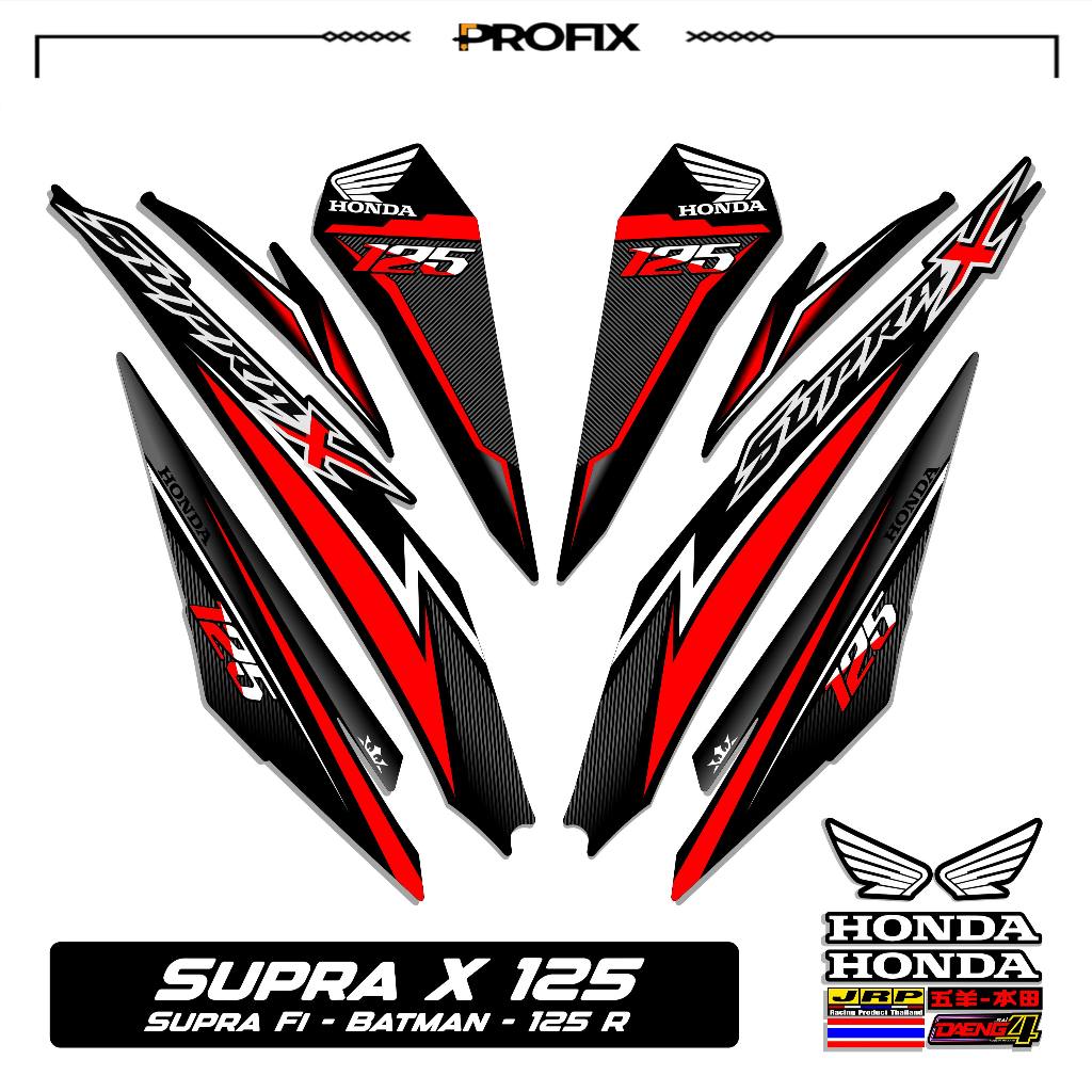 STRIPING STIKER SUPRA X 125 R MOTIF 52 STIKER DECAL SUPRA X 125 R-SUPRA FI BATMAN-125R