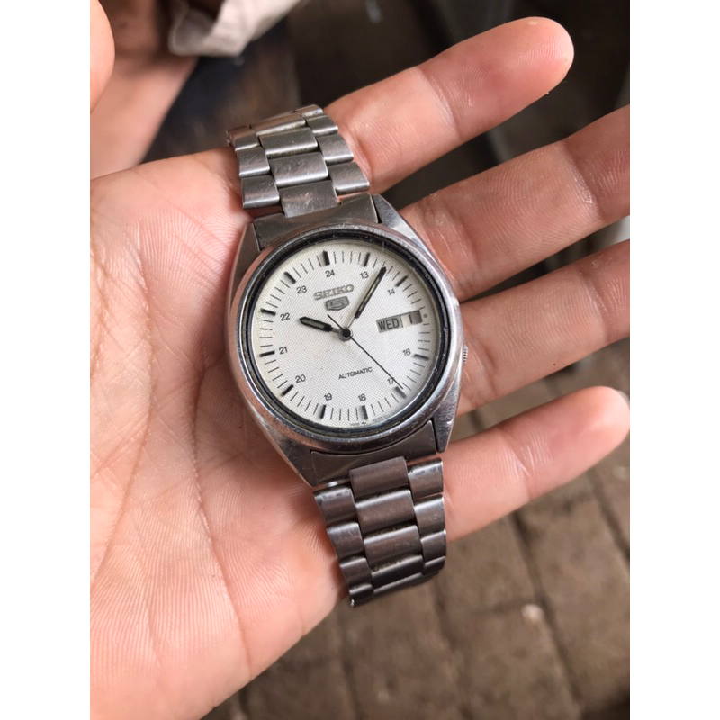 JAM TANGAN SEIKO AUTOMATIC 7009-3040 WHITE RARE