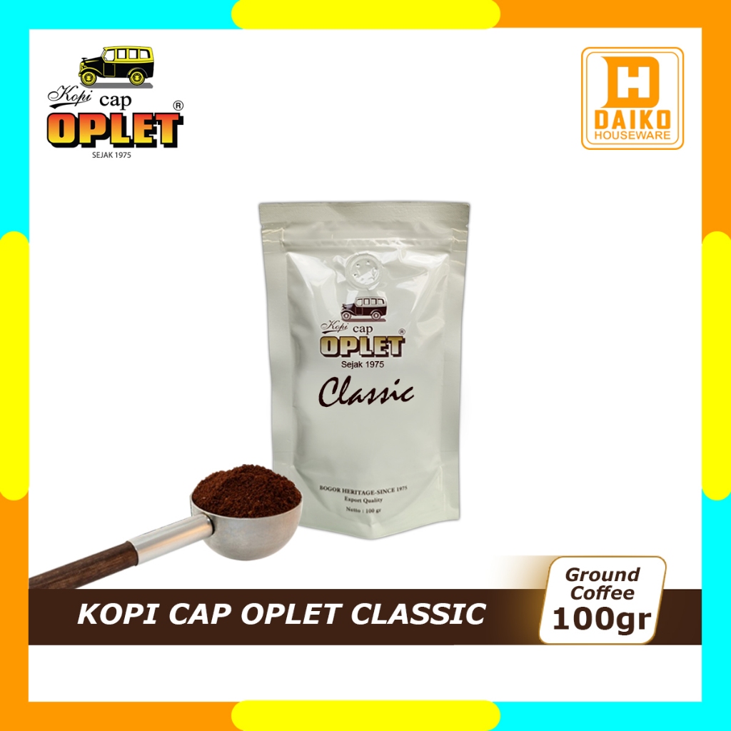 

Kopi Bubuk Cap Oplet Classic Coffee 100gr - Kopi Bubuk Tanpa Gula - Ground Coffee