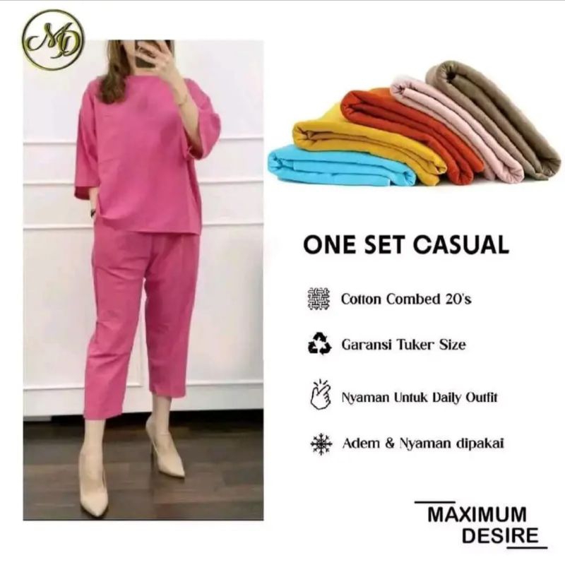 ONE SET WANITA COZIE/STANDAR/KATUN LINEN PREMIUM