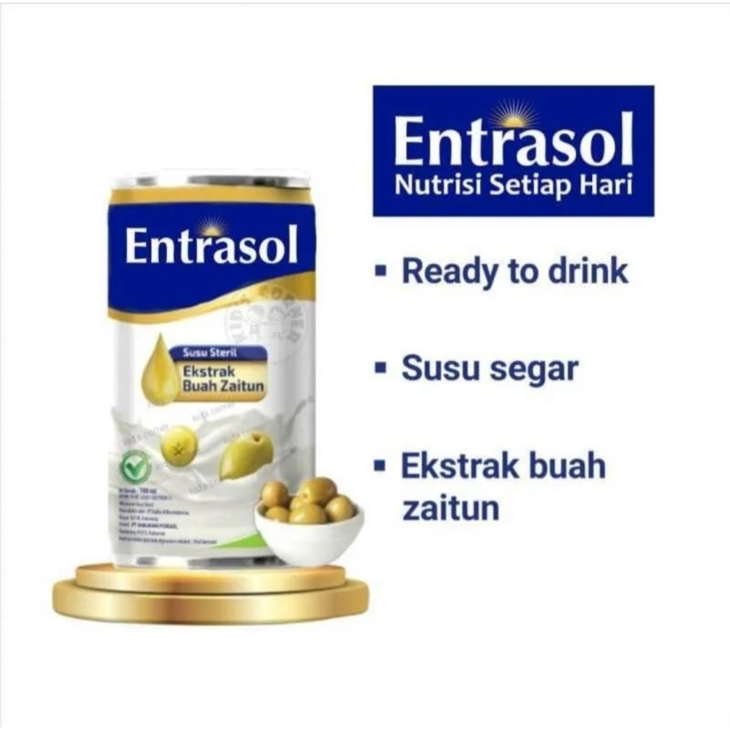 

Entrasol Susu Steril 180 ml / susu steril entrasol