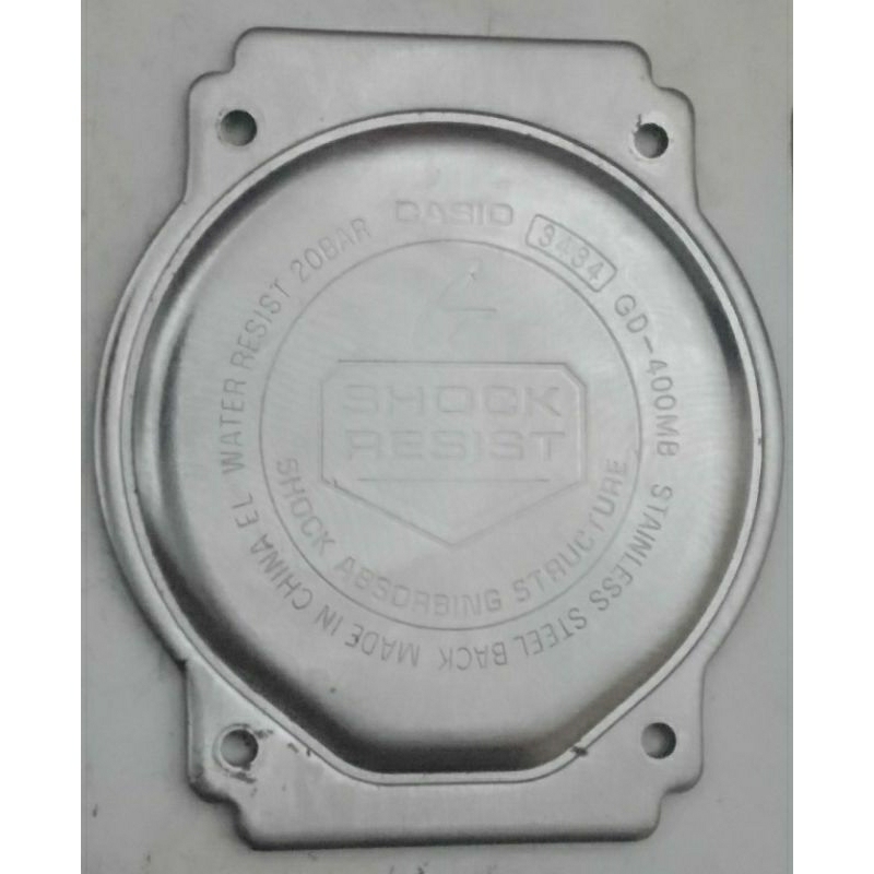 Casio Backplate Tutup Belakang Ori Bekas Copotan G-Shock GD-400 MB