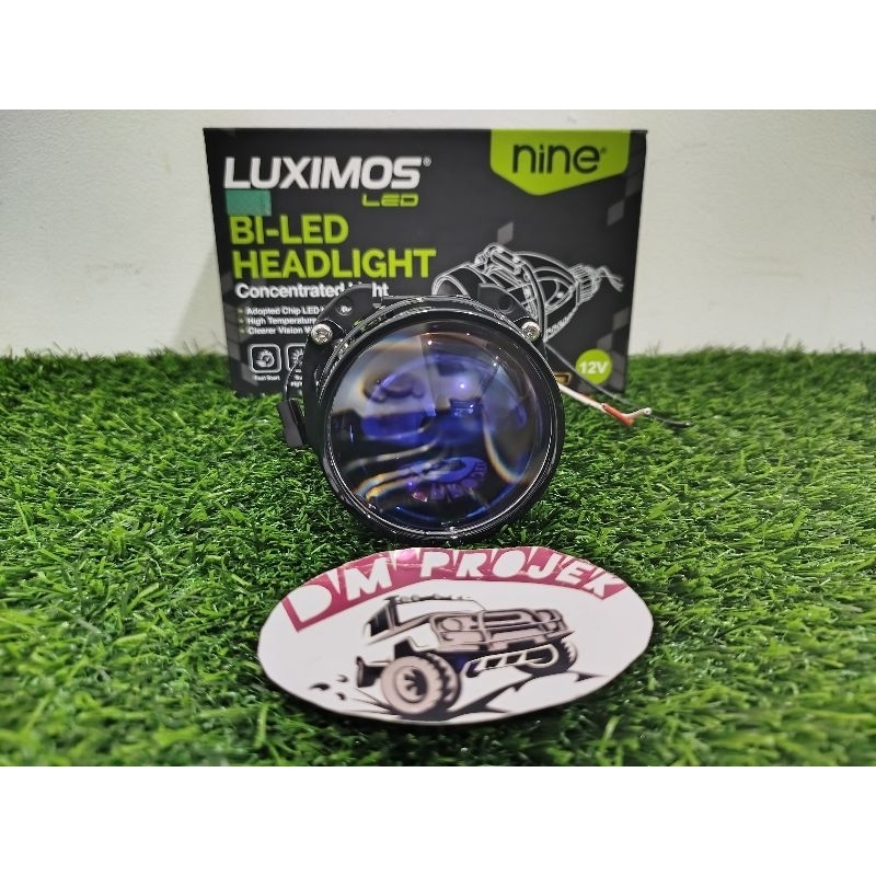 BILED PROJECTOR 2,5 INCHI NINE LUXIMOS DEVIL EYES 60 WAT / LAMPU BILED / BILED LUXIMOS / BILED 2,5 I