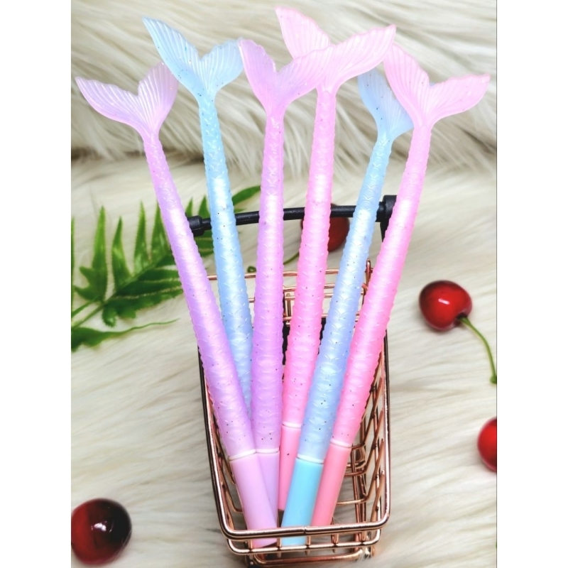 

Pulpen Lucu Mermaid (1pcs) Pulpen Gel Pulpen unik pulpen aesthetic