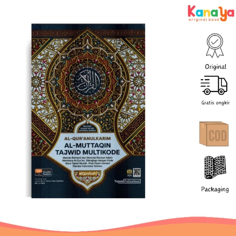 Al-Quran Qosbah Al-Muttaqin Tajwid Multikode A5