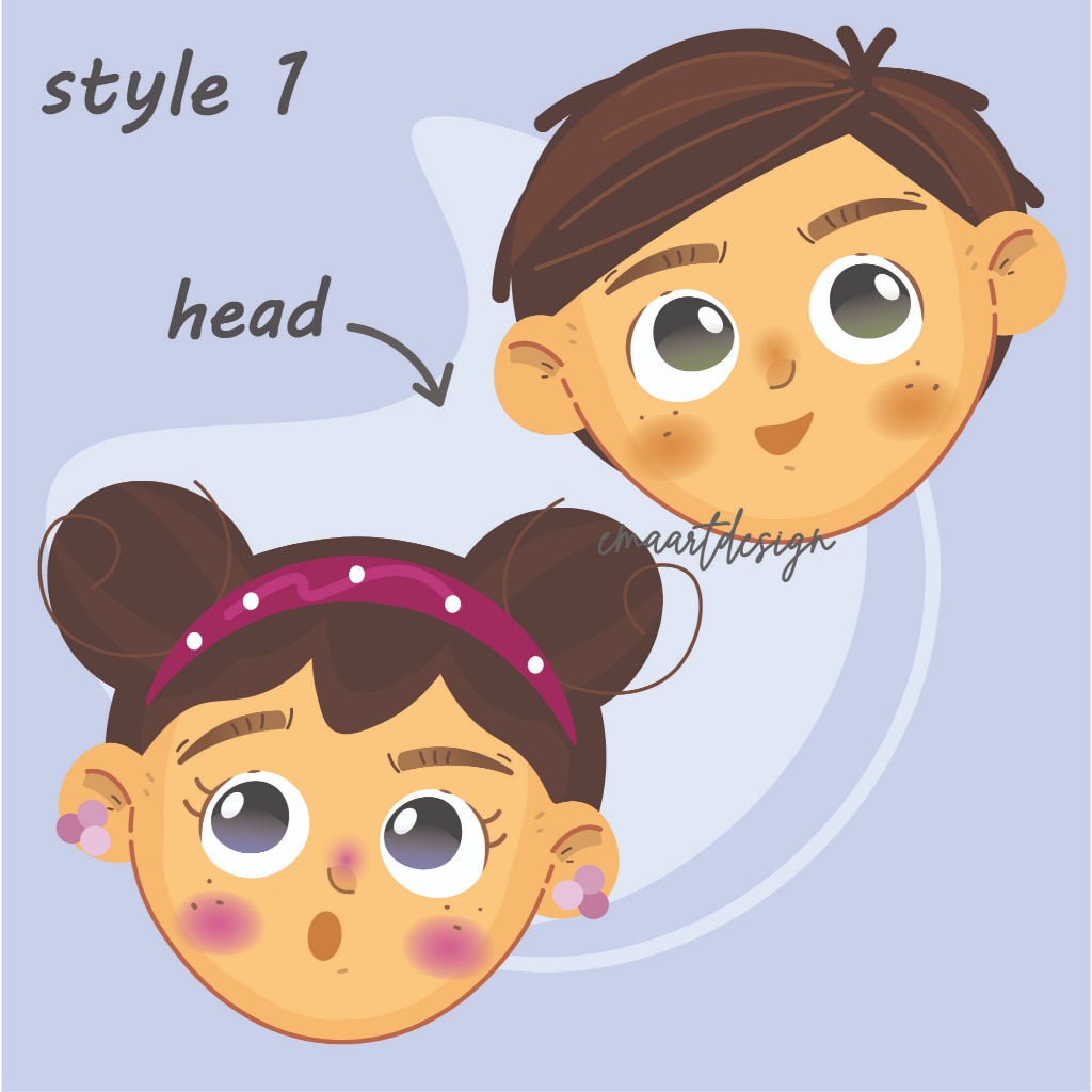 B01 - ilustrasi wajah/ilustrasi digital/ilustrasi kartun