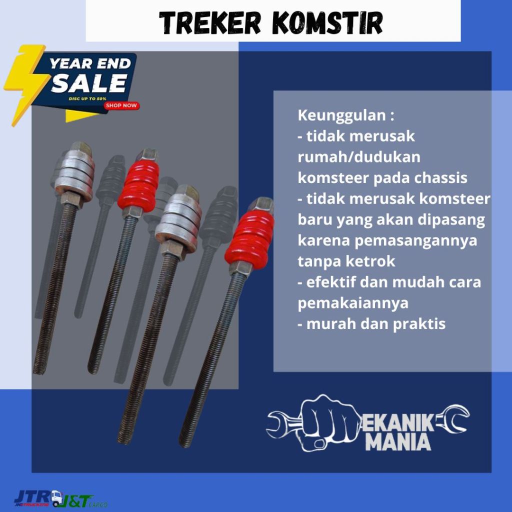 Treker Komstir konis Treker untuk memasang Komstir