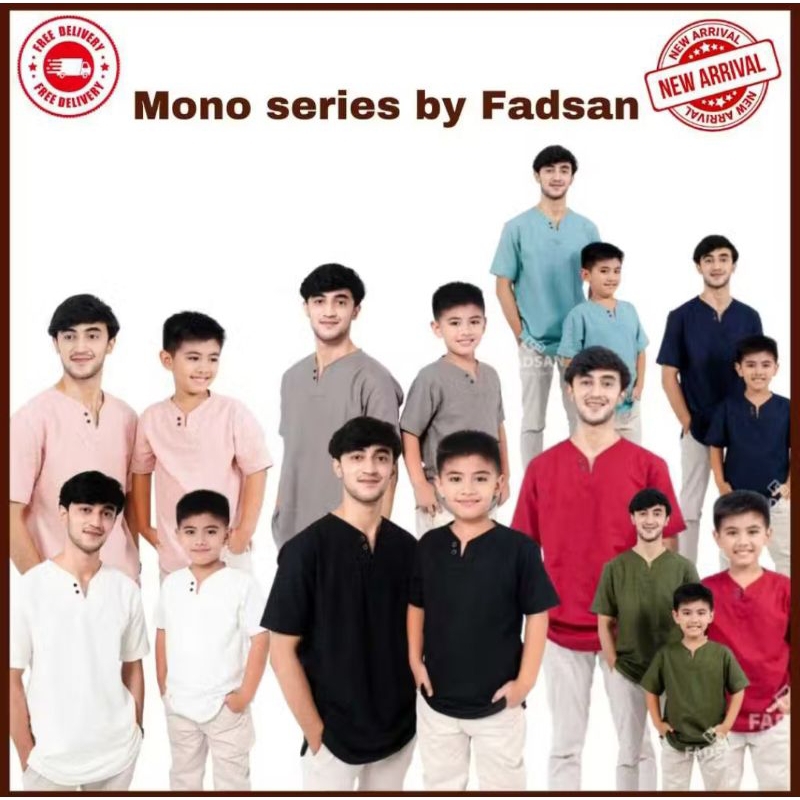 Fadsan Mono Series Koko couple pakistan lengan pendek