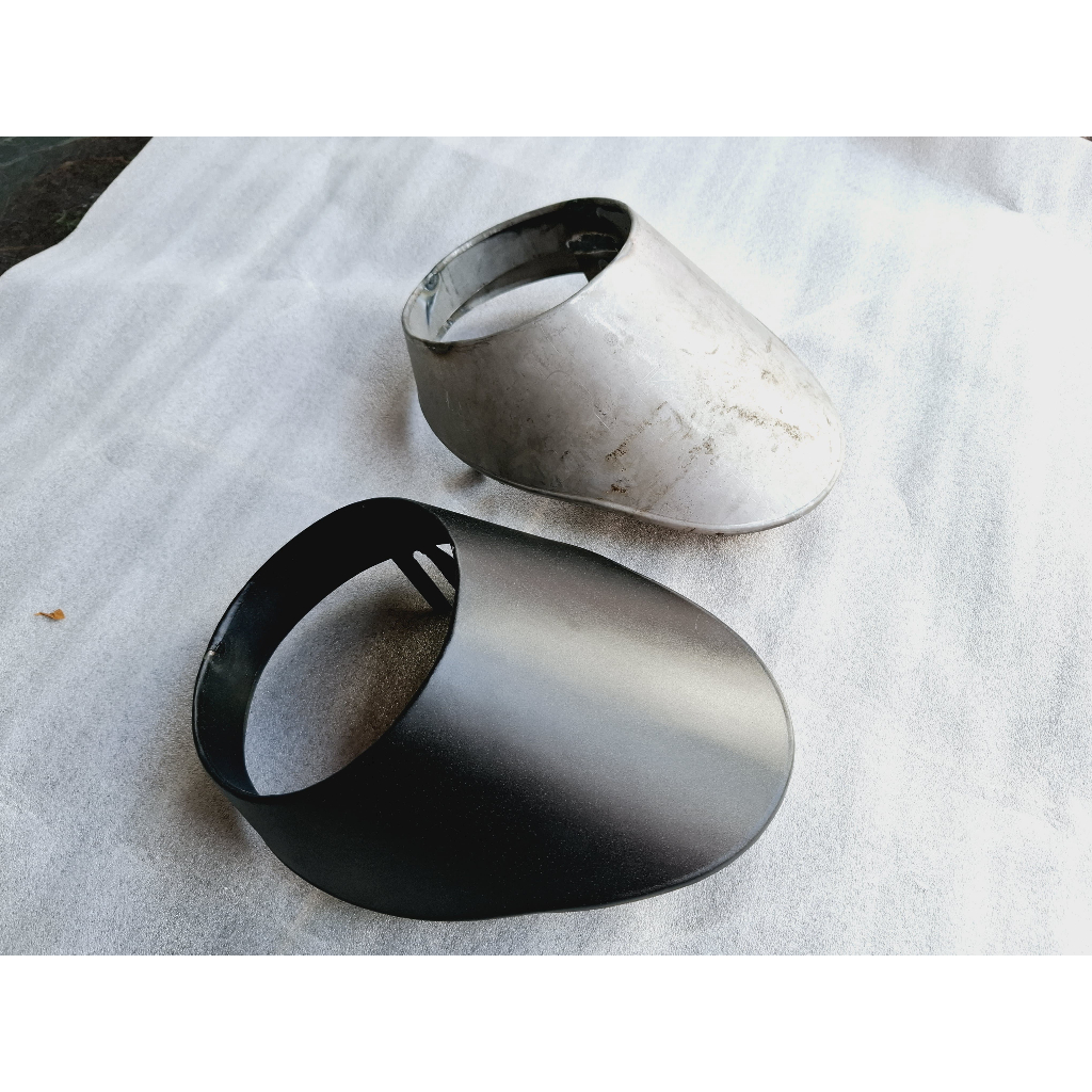 Visor lampu Depan 5,75 dan 7 inch Caferacer Headlamp Topi Motor Custom fairing Scorpio Tiger Thunder