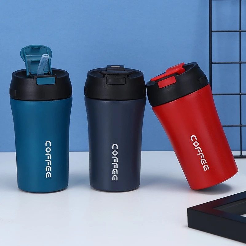 

Denstore!!! Botol Minum / TRAVEL MUG / Termos COFFEE 500ML Tahan Panas dan Dingin Serta Anti Karat 273 ( 2 Cara Minum )
