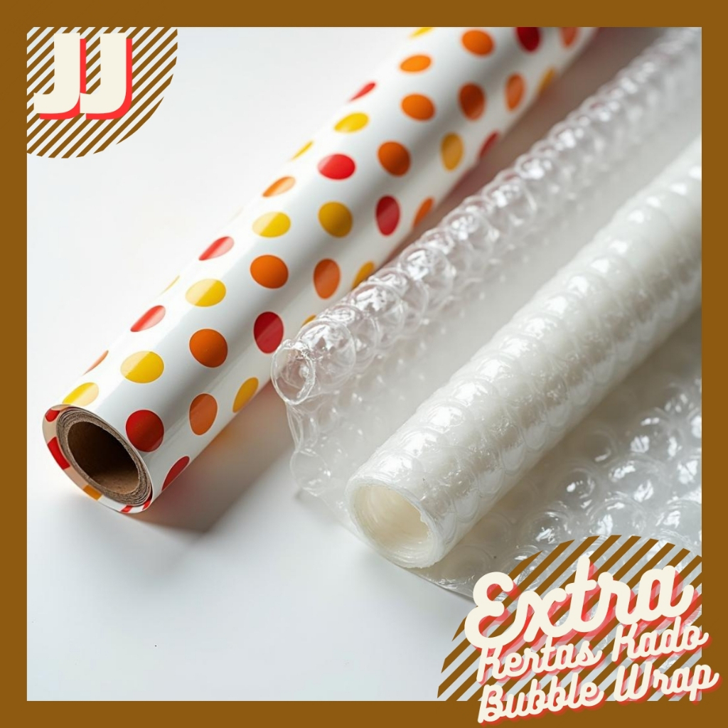 

EKSTRA TAMBAHAN BUNGKUS KERTAS KADO / BUBBLE WRAP / KARTU UCAPAN