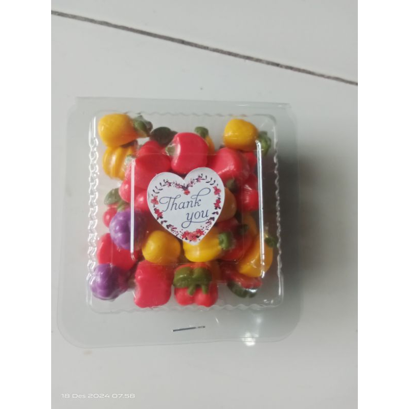 

Cokelat karakter buah buahan mini isi 40