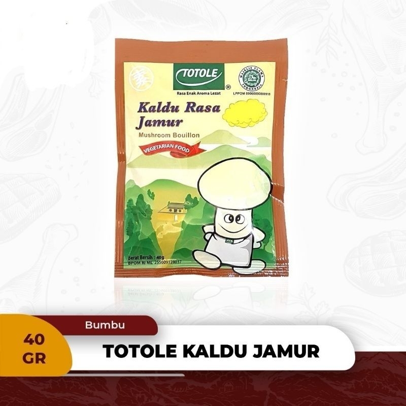 

TOTOLE Kaldu Rasa Jamur - 40g (Granulated Mushroom Bouillon)