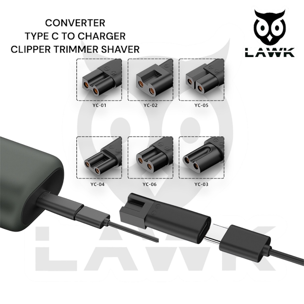 ADY78 CONVERTER CHARGER ALAT CUKUR RAMBUT TYPE C Converter casan mesin cukur rambut