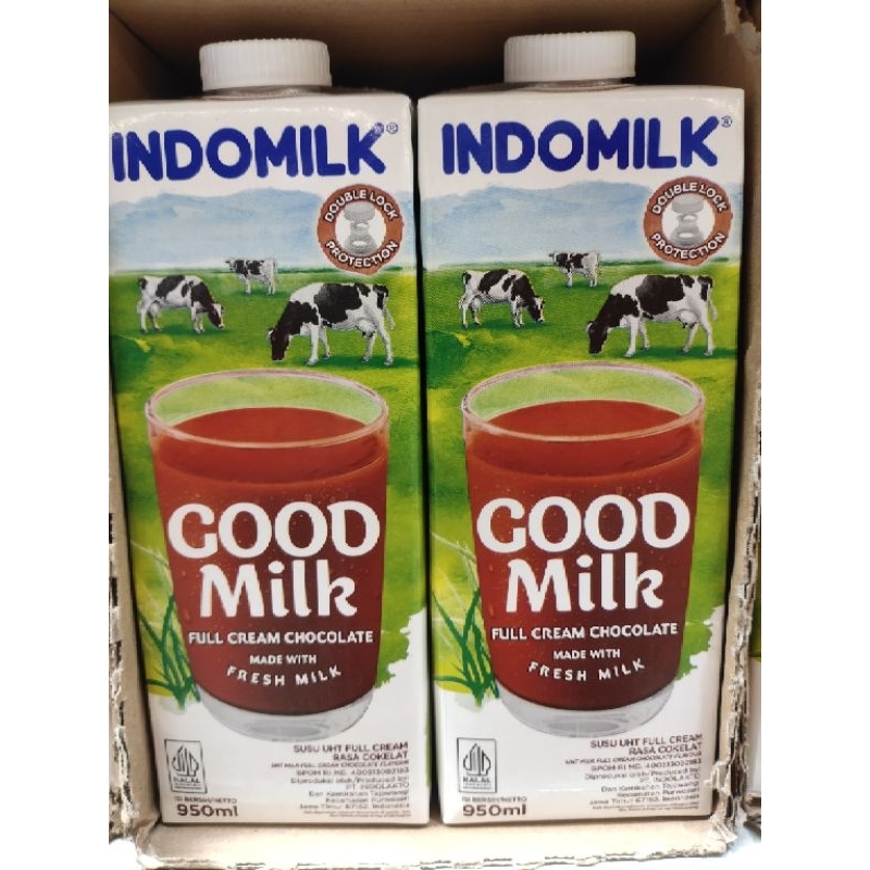 

INDOMILK UHT 950ML GOOD MILK COKLAT