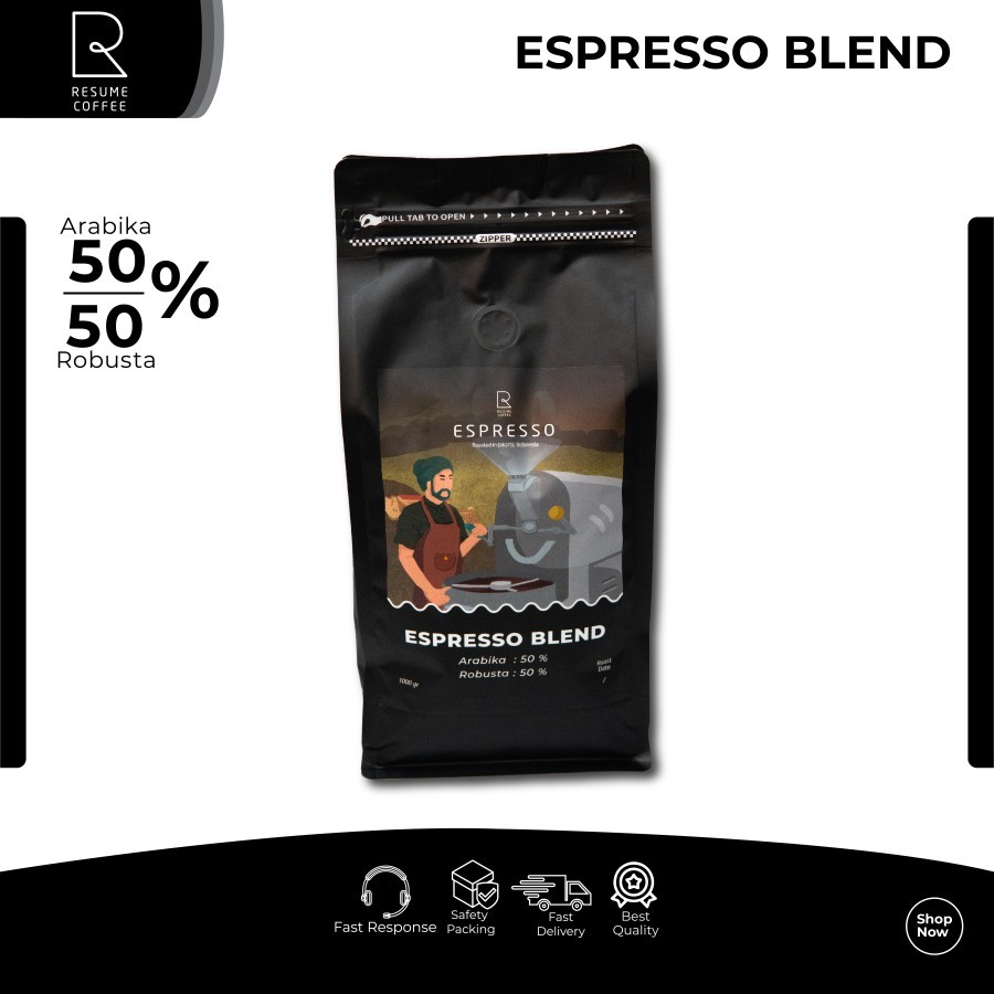 

Espresso Blend 500gr / Biji kopi untuk Espresso / Bubuk Kopi Espresso