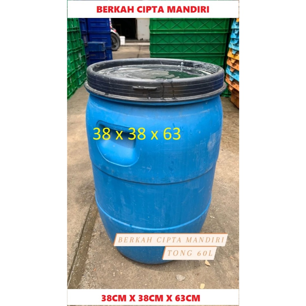 Tong sampah Bekas Tong 60kg Tong Sampah Tong Drum 60liter