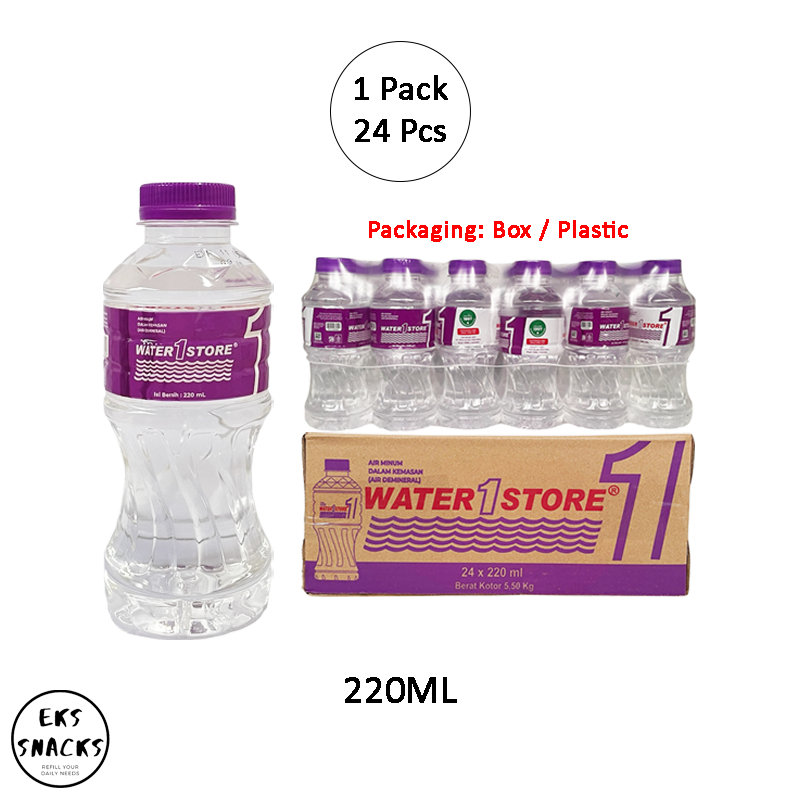 

[CARGO] Water Store Air Demineral 220ML - Botol Mini [1 Box 24 Pcs]