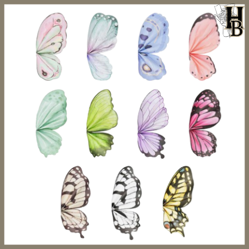 

10 SET / 20 LEMBAR Kertas Buket Sayap Kupu-kupu Butterfly Wings KB56