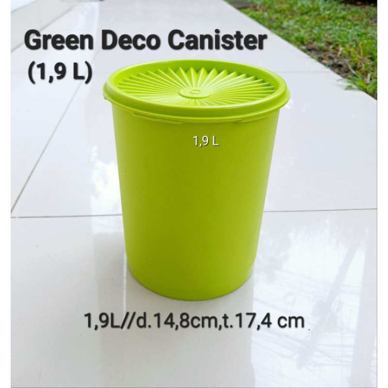Tupperware Deco Canister, Green,puple,lotus canister, midi deco canister dll Cek Variasi