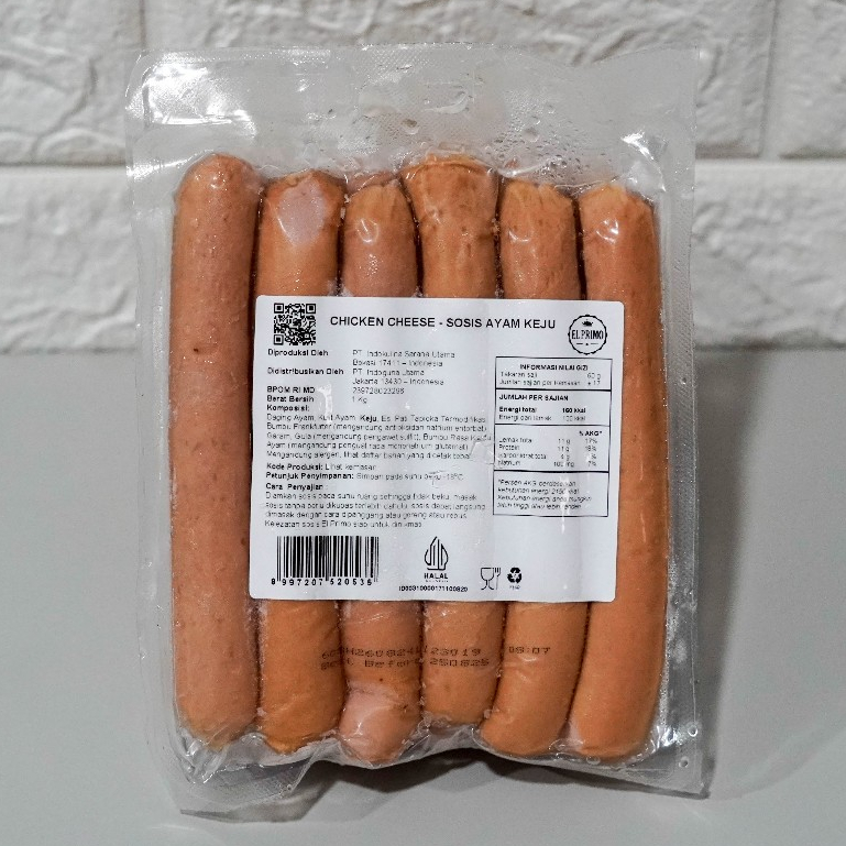 

EL PRIMO CHICKEN CHEESE SAUSAGE 1KG