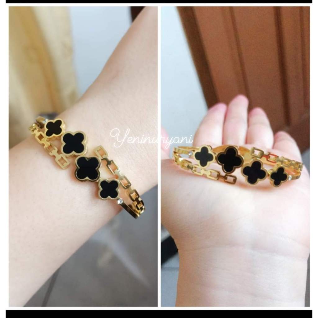 Gb. Vc 4 Gold - Gelang Bangle Bunga