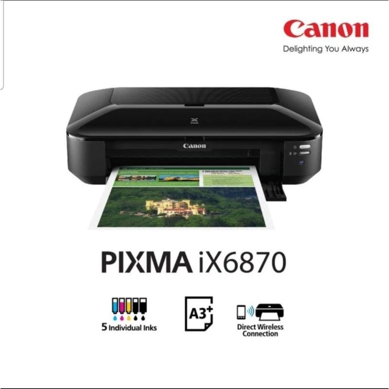 PRINTER A3 CANON IX6870 COLOR SINGLE FUNCTION PRINTER IX 6870 GARANSI RESMI CANON