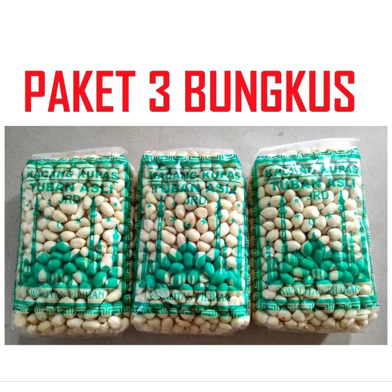 

kacang Kupas Tuban PAKET ISI 3 , Berat 350 gram