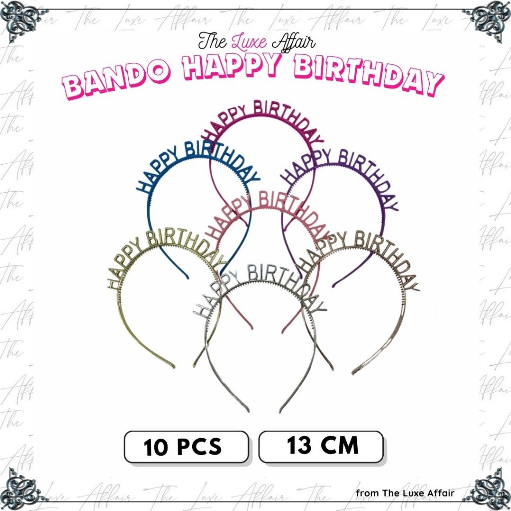 Bando Happy Birthday Warna Warni Desain Happy Birthday Party