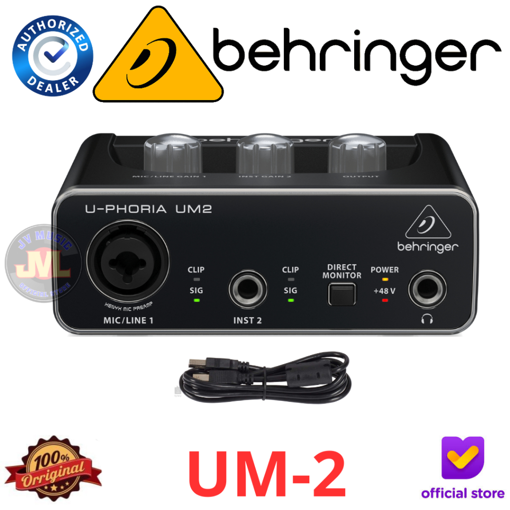 Behringer UM2 USB Audio Interface Behringer UM-2 Soundcard