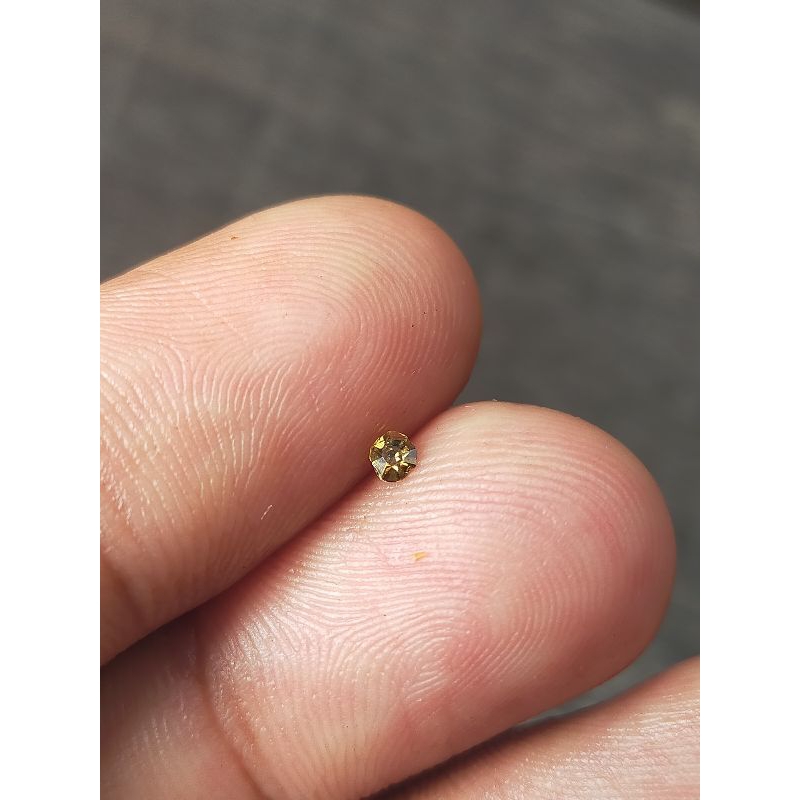 Natural Berlian Banjar Blink-blink brat -+ 0,08 crt & 0,10 crt Dim 2,8 mm & 3 mm