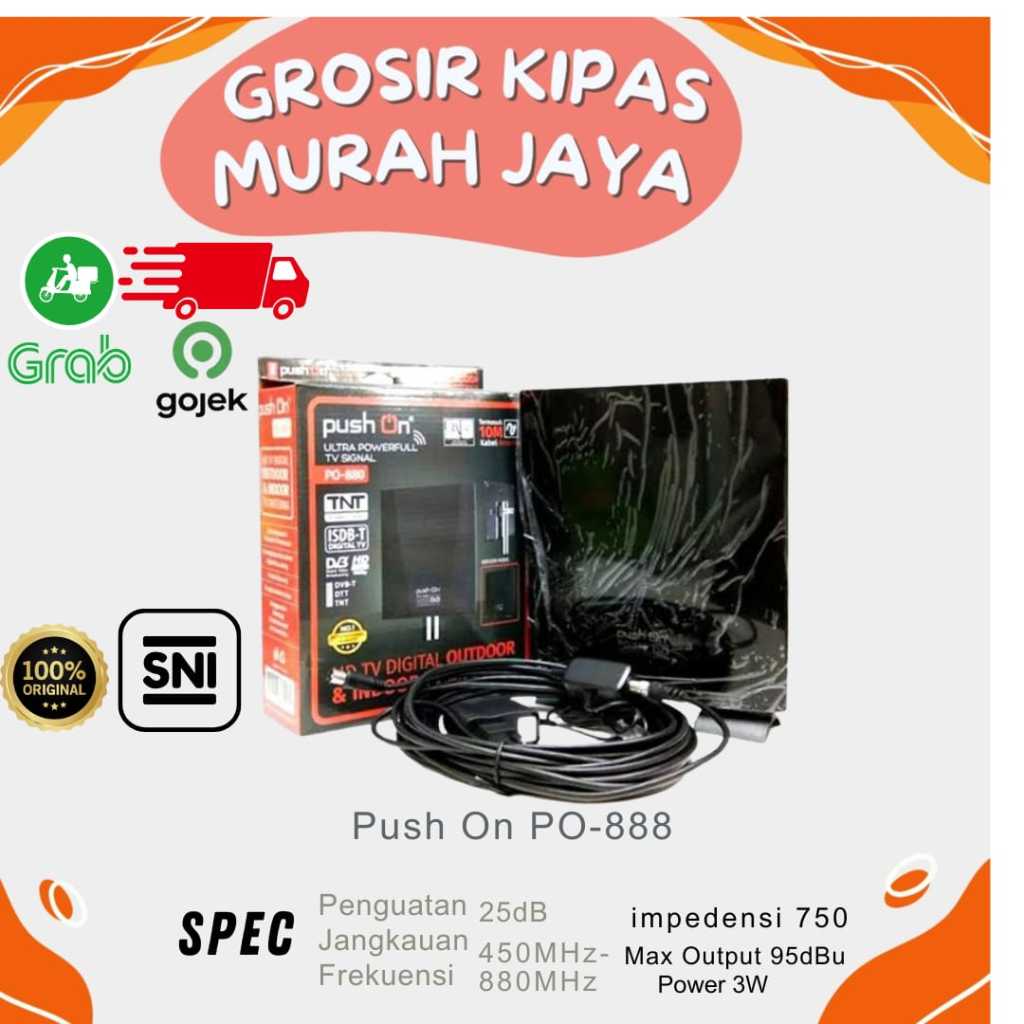 ANTENA DIGITAL PUSH ON PO880 TV