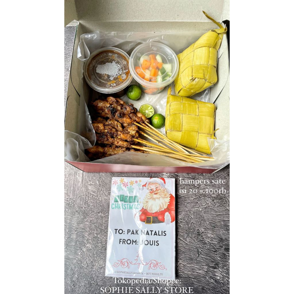 

Paket Sate isi 20 Tusuk - Hampers Natal / Christmas Edition - READY