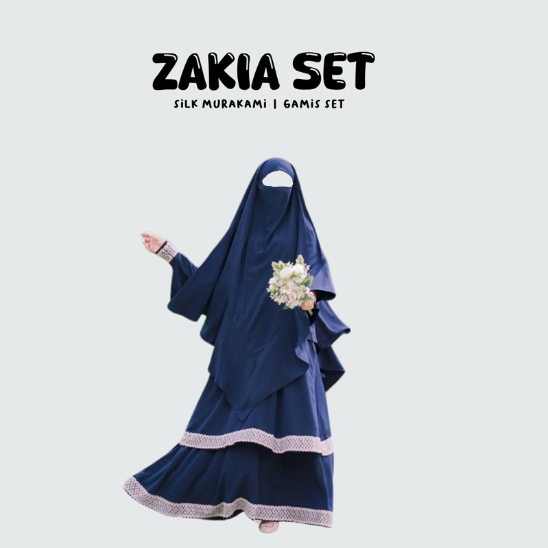 Zakia eid series | Gamis Khimar dijual terpisah | zakia muslimah wear
