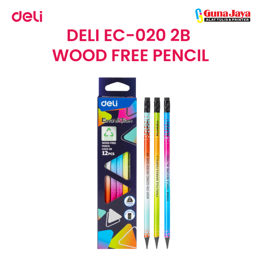 

DELI EC-020 2B WOOD FREE PENCIL