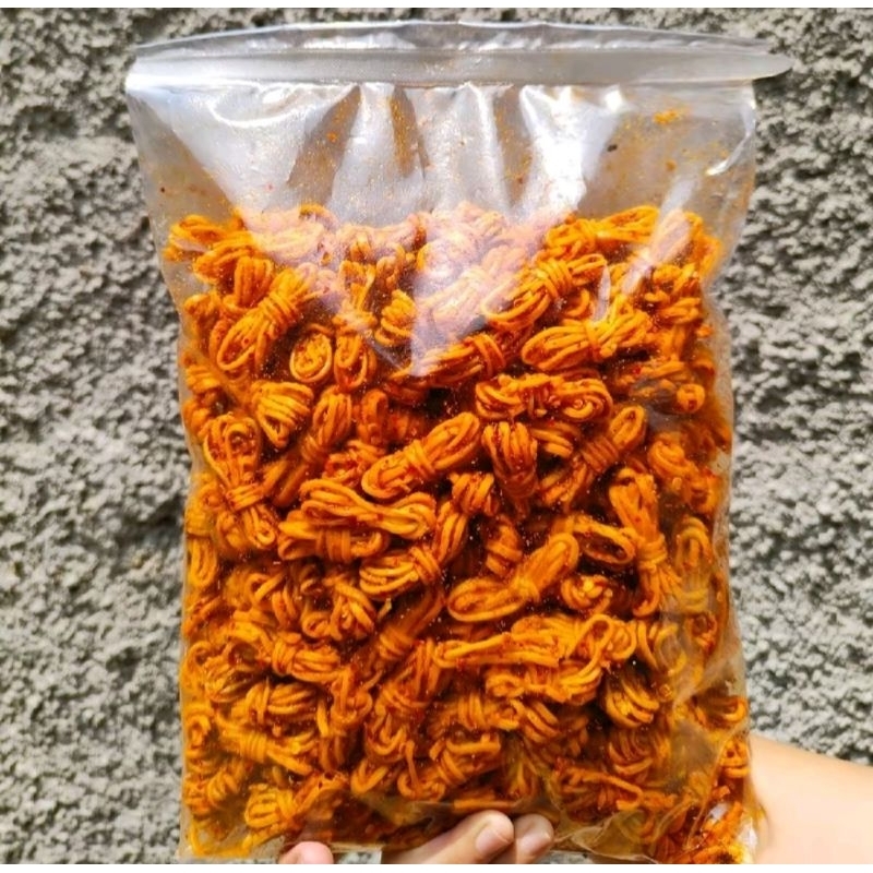 

Mie gulung pedas daun jeruk bumbu melimpah khas bandung isi 1kg